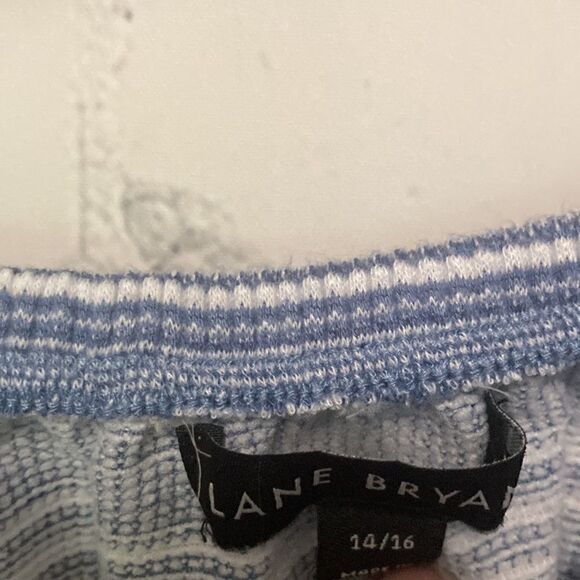 Lane Bryant Womens 14/16 chambray off the shoulder peplum drawstring waist top - Picture 4 of 8